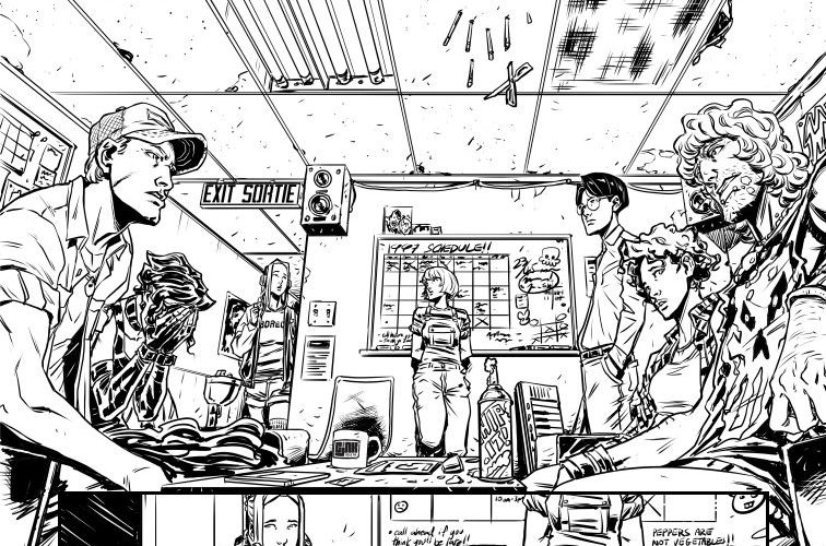 Anatomy Of A Dead Air Comic Book Panel
